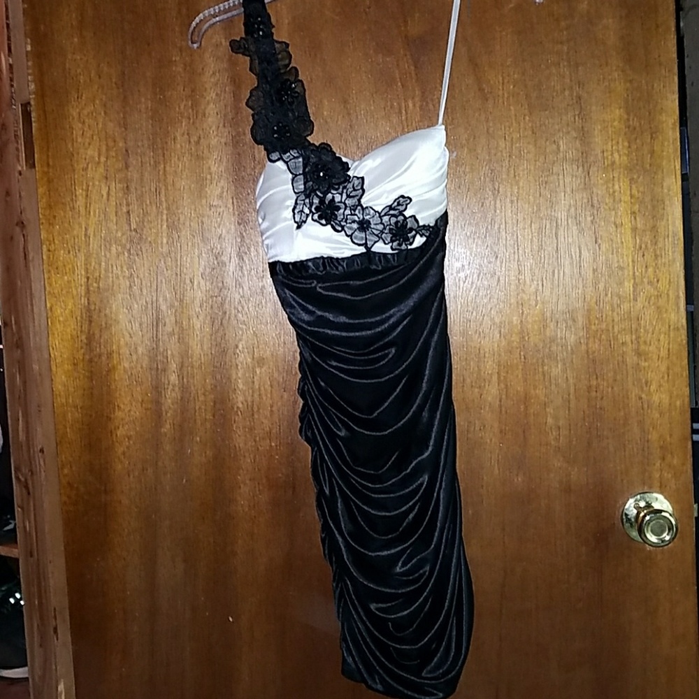 Black and white dress